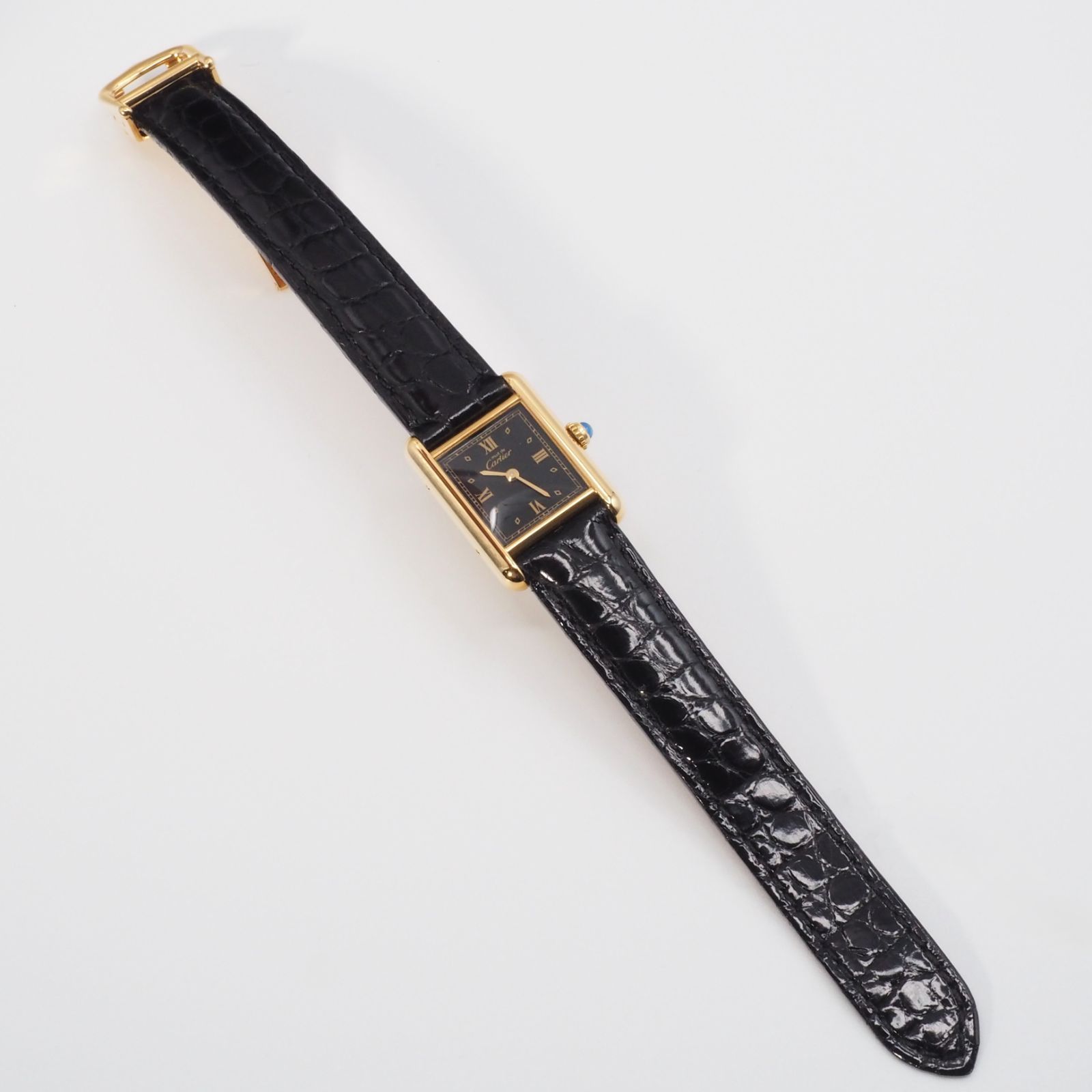 Cartier カルティエ マストタンクSM ブラック Ref.5057001 