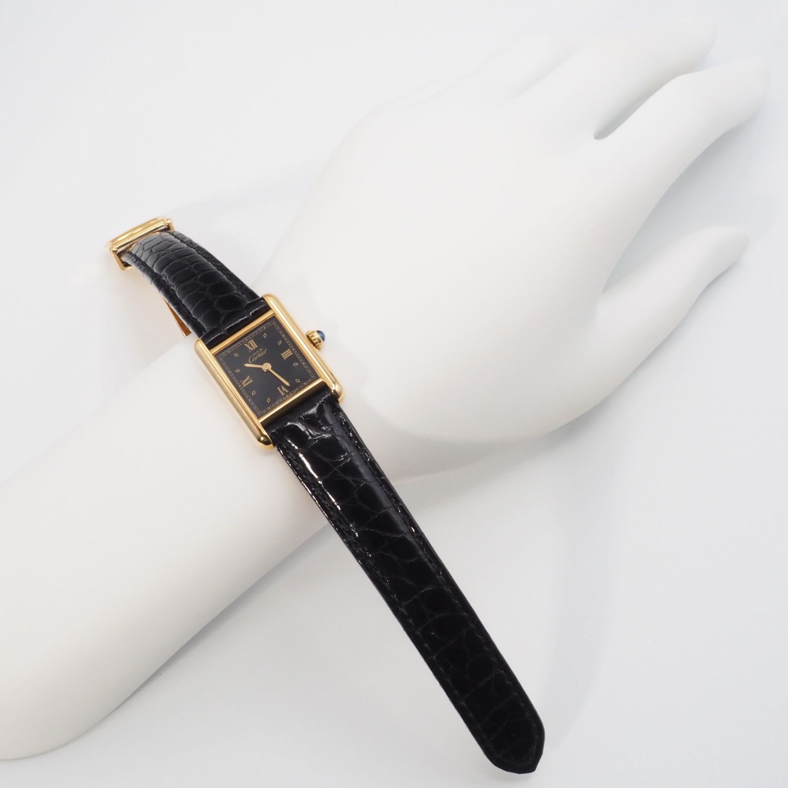 Cartier カルティエ マストタンクSM ブラック Ref.5057001 