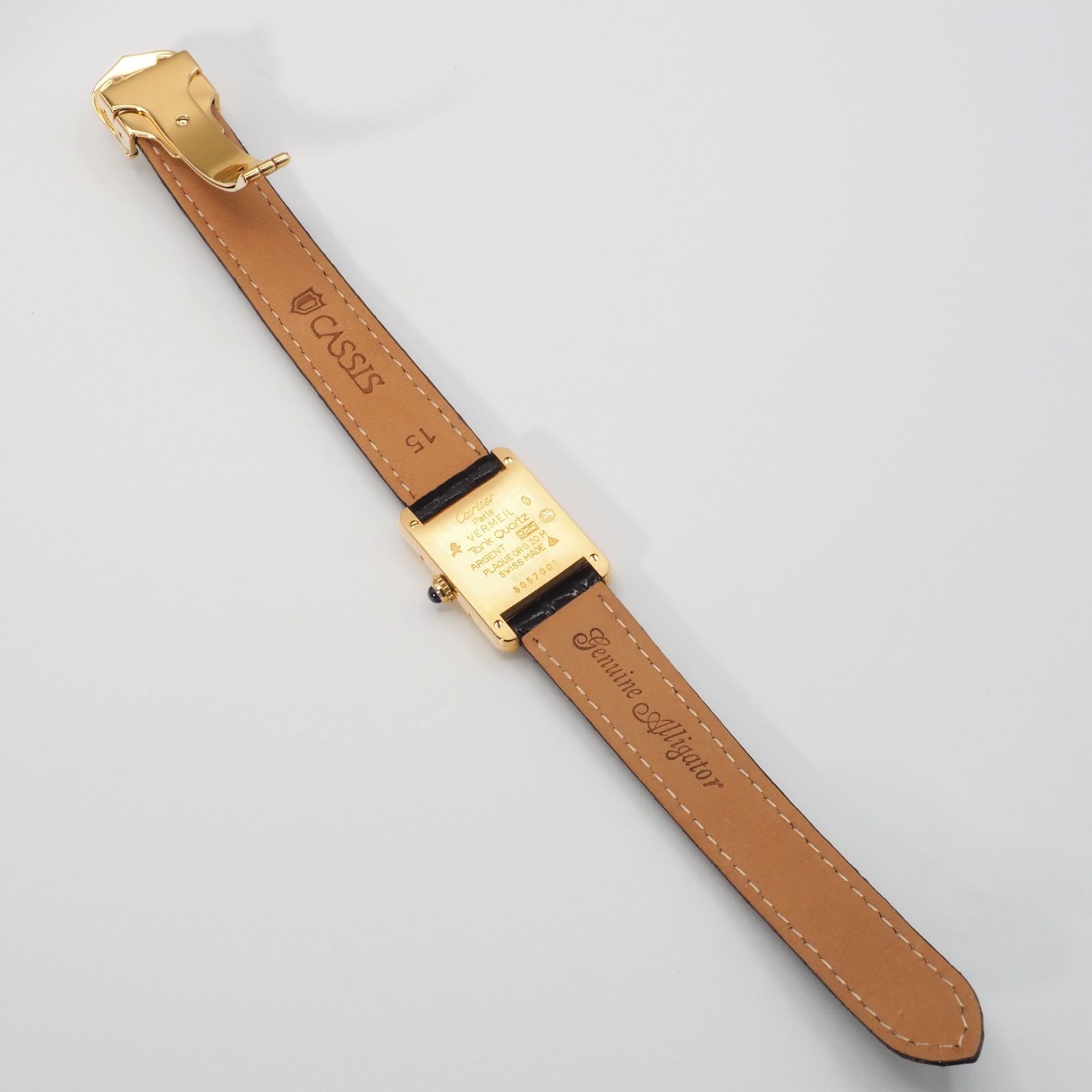 Cartier カルティエ マストタンクSM ブラック Ref.5057001 