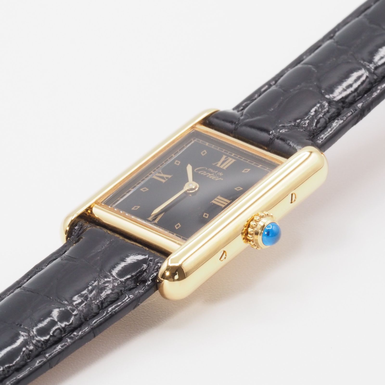 Cartier カルティエ マストタンクSM ブラック Ref.5057001 