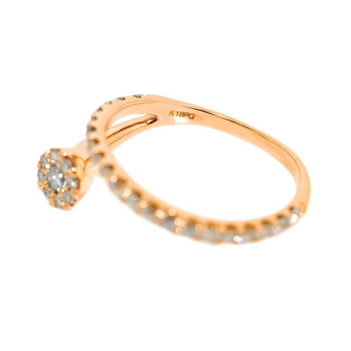 リング 12.5号 ダイヤ 0.50ct K18 PG ピンクゴールド 750 指輪 Diamond