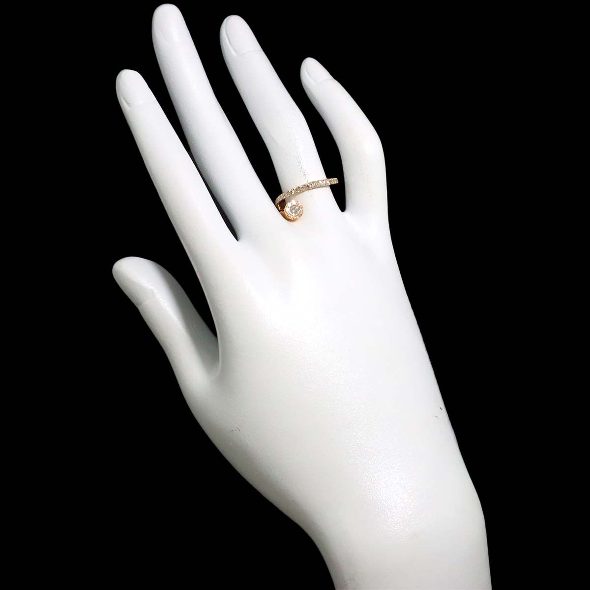 リング 12.5号 ダイヤ 0.50ct K18 PG ピンクゴールド 750 指輪 Diamond