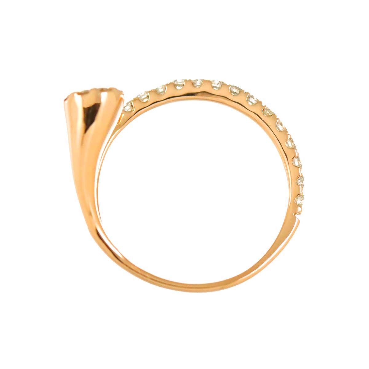リング 12.5号 ダイヤ 0.50ct K18 PG ピンクゴールド 750 指輪 Diamond