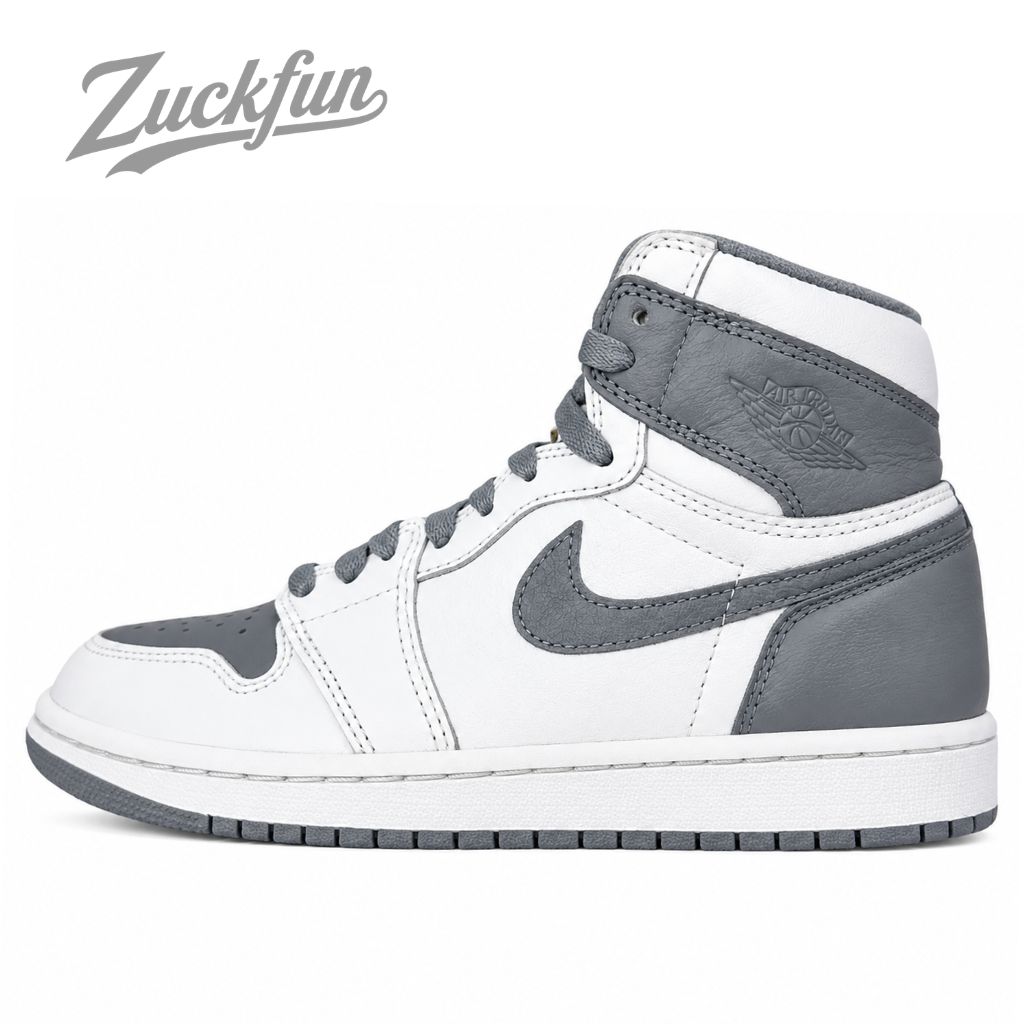 NIKE AIR JORDAN 1 HIGH OG STEALTH ナイキ エア ジョーダン 1 レトロ ハイカット オリジナル ステルス ホワイト 白 グレー 24cm レディース スニーカー U11576