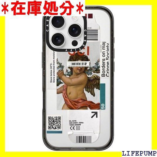 CASETiFY インパクト iPhone 16 Pro ケース スリム / 2.5mの落下試験をクリア MIL規格4倍相当 / ワイヤレス充電に対応 - Below 30 Degrees - クリア ブラック 1539