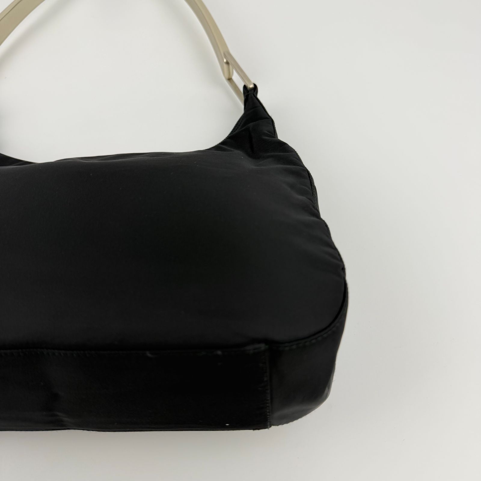 中古】PRADA プラダ ショルダーバッグ ホーボーバッグ ブラック 