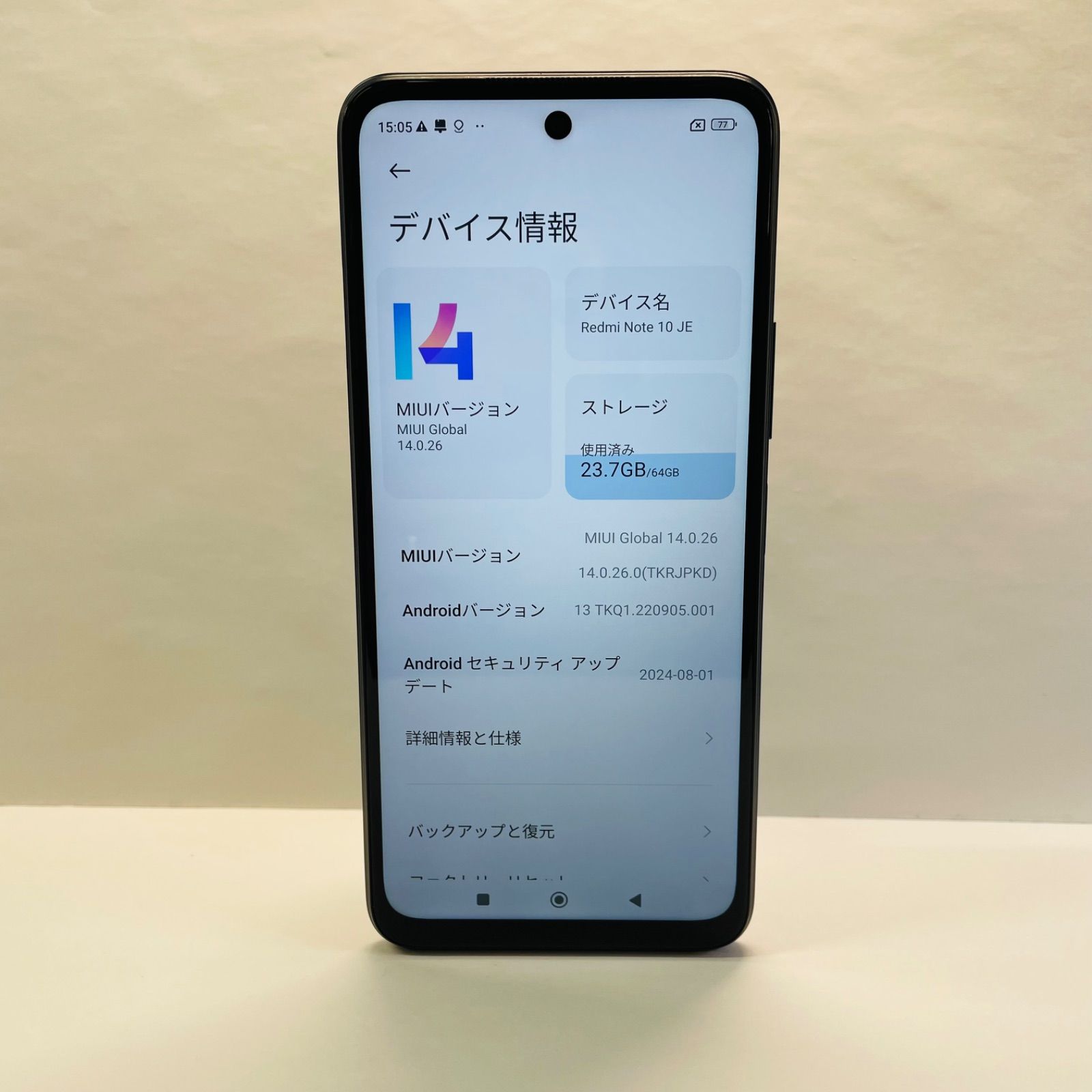 Redmi Note 10 JE XIG02 SIMフリー 中古 - メルカリ