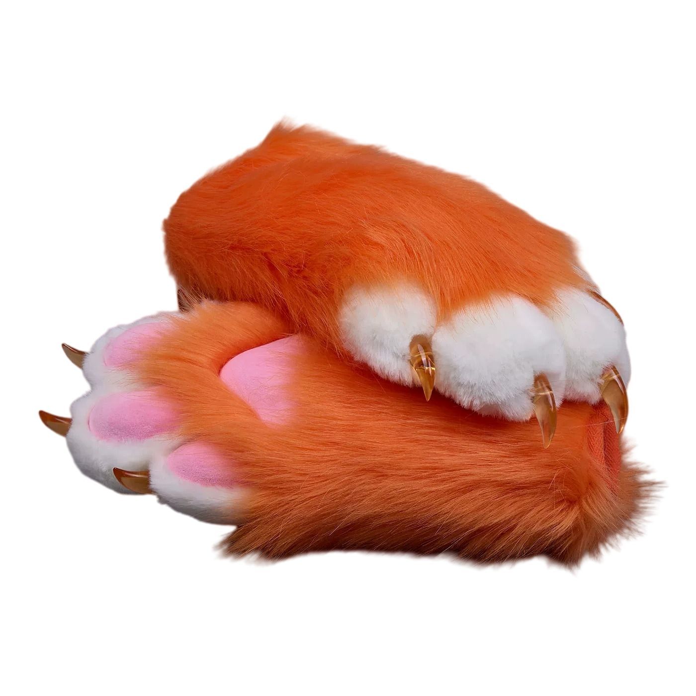着ぐるみ ケモノ 手袋 オレンジ ケモノ脚 ファースーツ ケモノ fursuit ぬいぐるみ コスプレ コスチューム kigurumi