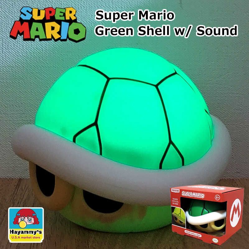 スーパーマリオ LED マリオカート グリーン シェル ライト サウンド付き 緑こうら 照明 任天堂 ゲーム アメリカン 正規ライセンス品 おしゃれ フィギュア インテリア 雑貨 置物 ディスプレイ ギフト プレゼント
