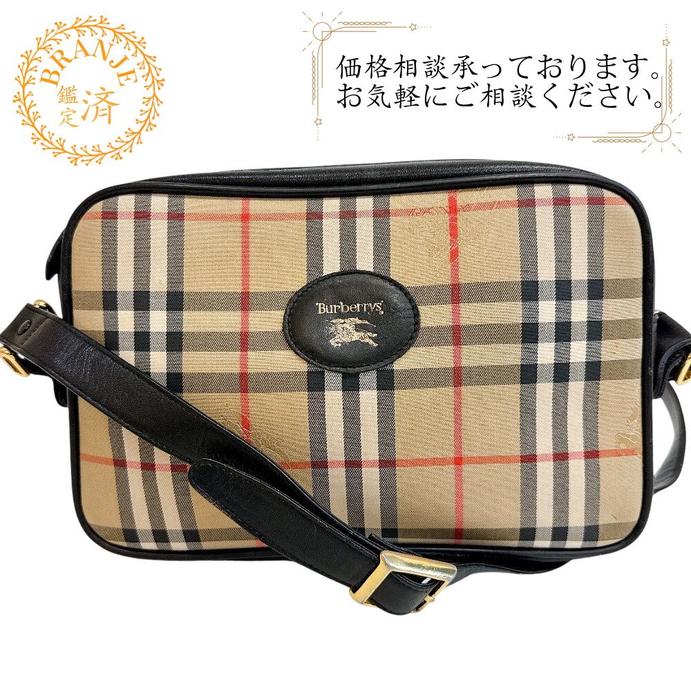 バーバリーズ チェック ロゴ ショルダーバッグ 11,200円