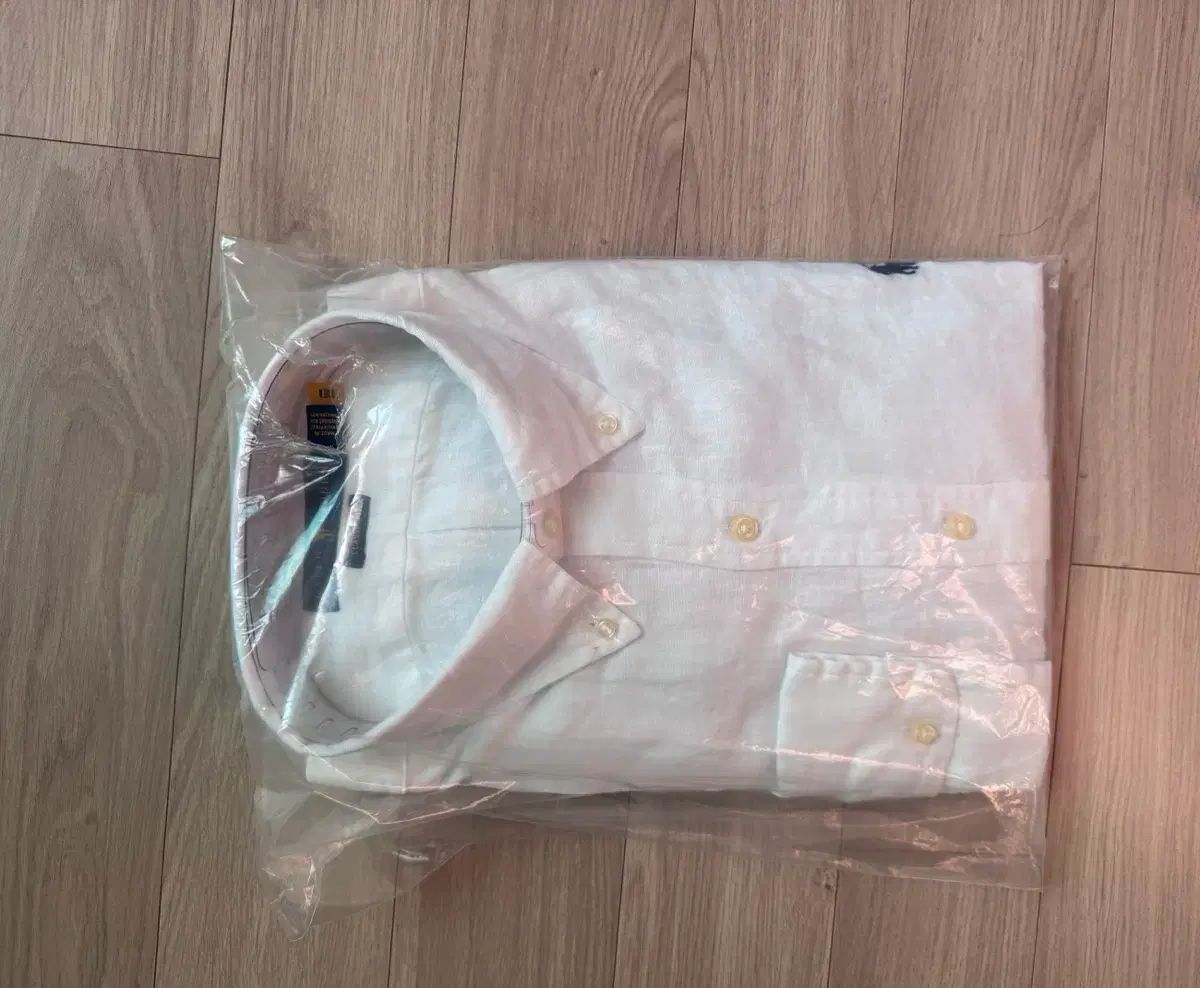 ポロ 白 リネンシャツ クラシックフィット ラージ 新品