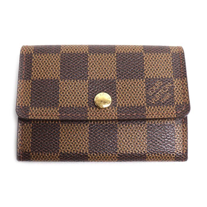 LOUIS VUITTON ルイ・ヴィトン ポルトモネ プラ コインケース ダミエ ブラウン N61930 MI0091 ユニセックス 中古