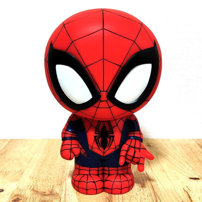 貯金箱 スパイダーマン フィギュア バンク かっこいい マーベル