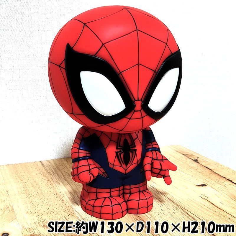 貯金箱 スパイダーマン フィギュア バンク かっこいい マーベル