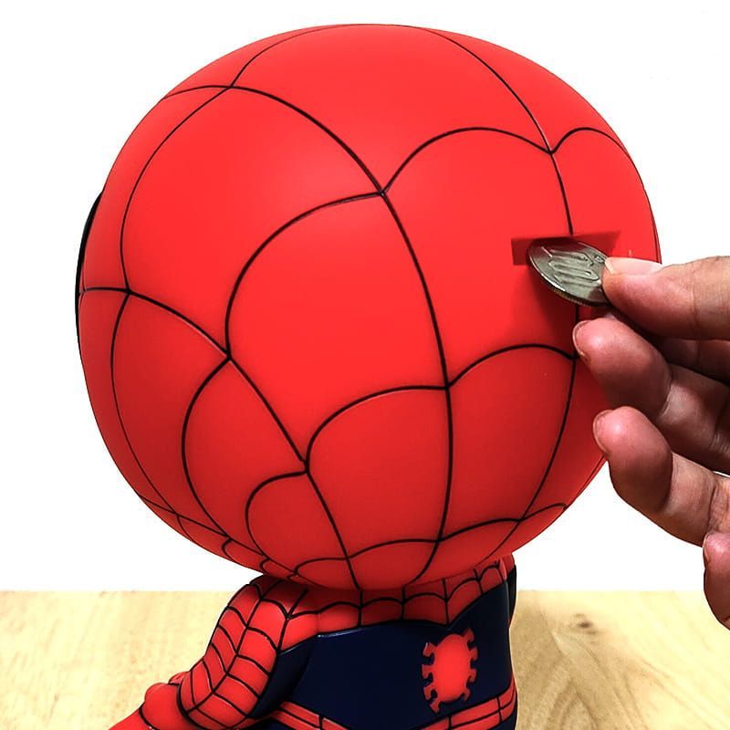 貯金箱 スパイダーマン フィギュア バンク かっこいい マーベル