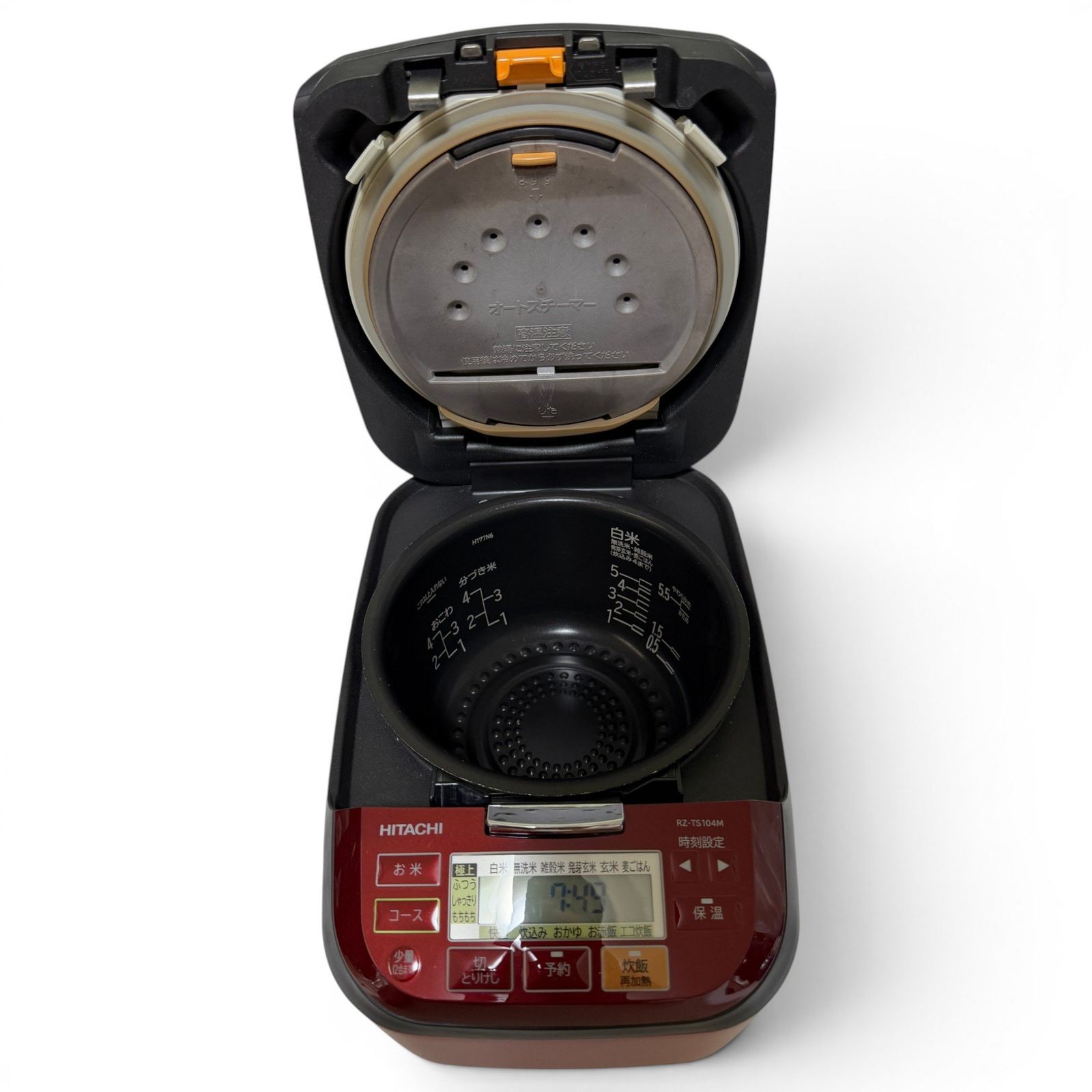 〇 日立 HITACHI 圧力スチームIH炊飯器 RZ-TS104M 5.5合炊き 極上