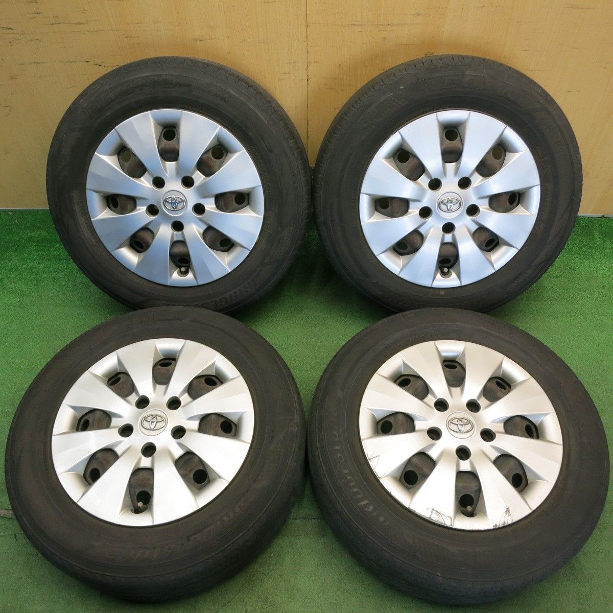 バリ溝！22年！8.5分★トヨタ 70系 ノア ヴォクシー 純正 スチール 195/65R15 ブリヂストン レグノ GRV2 15インチ PCD114.3/5H★6051410HAノ