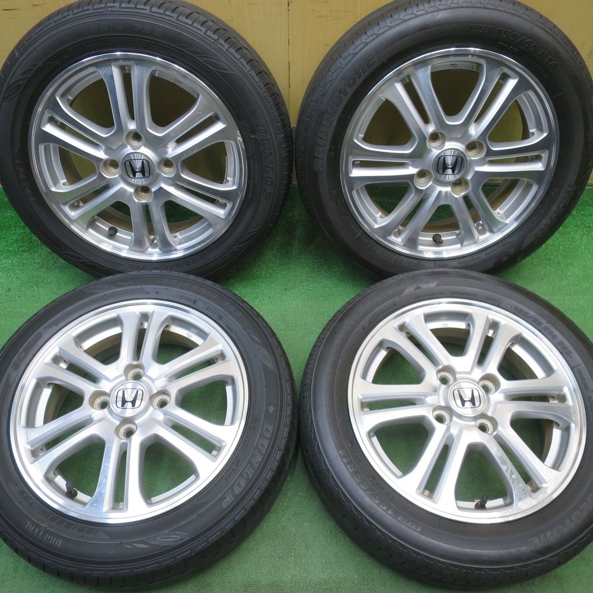 4本価格☆ホンダ JF1 JF2 N-BOX カスタム 純正 155/65R14 ブリヂストン 