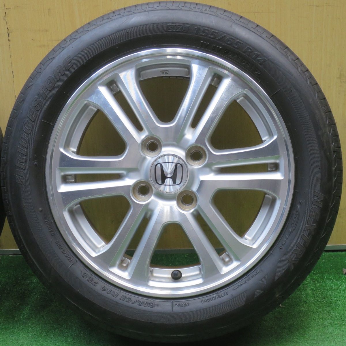 4本価格☆ホンダ JF1 JF2 N-BOX カスタム 純正 155/65R14 ブリヂストン 