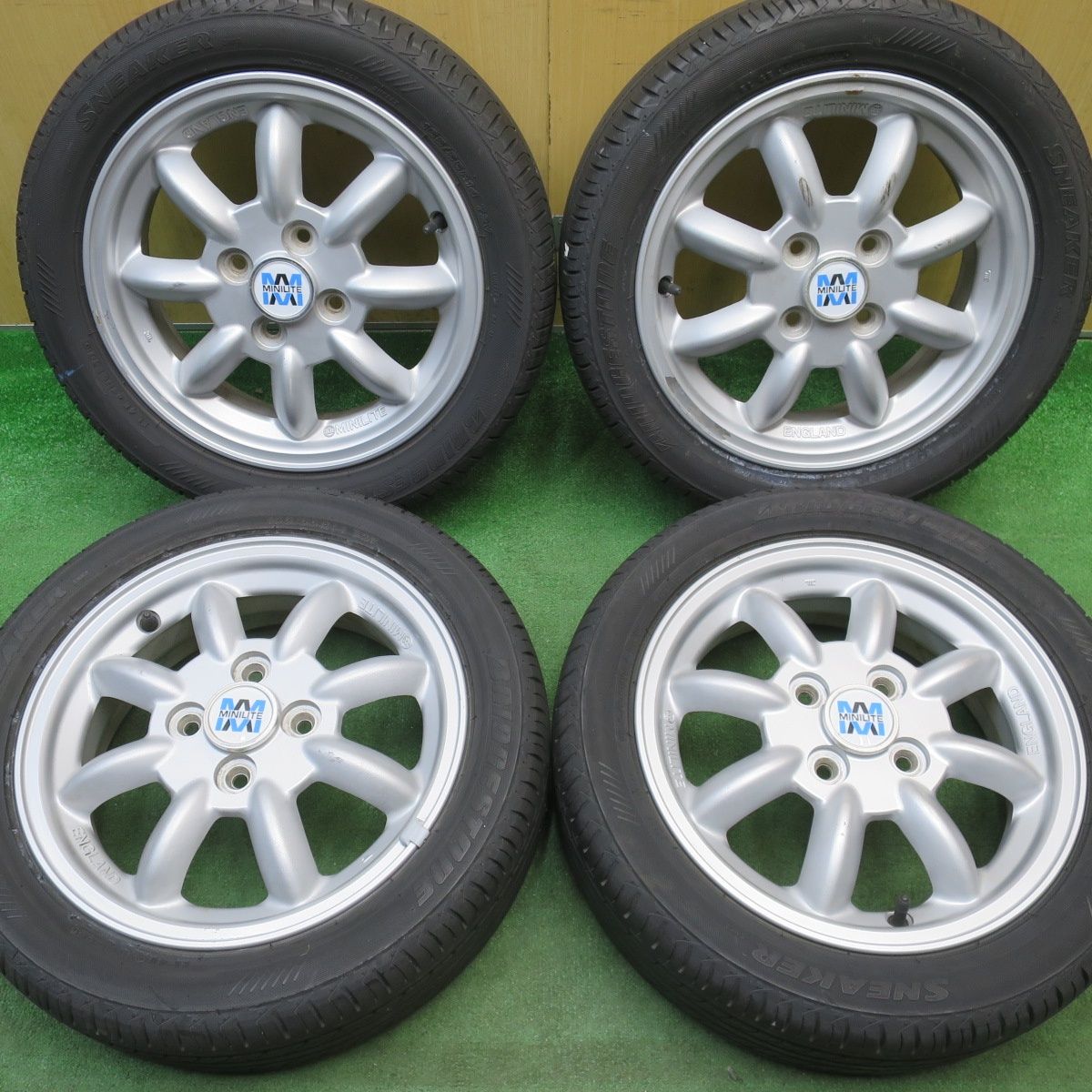 車 ②【バリ溝！！】ダイハツ純正 ホイールセット 165/55R14