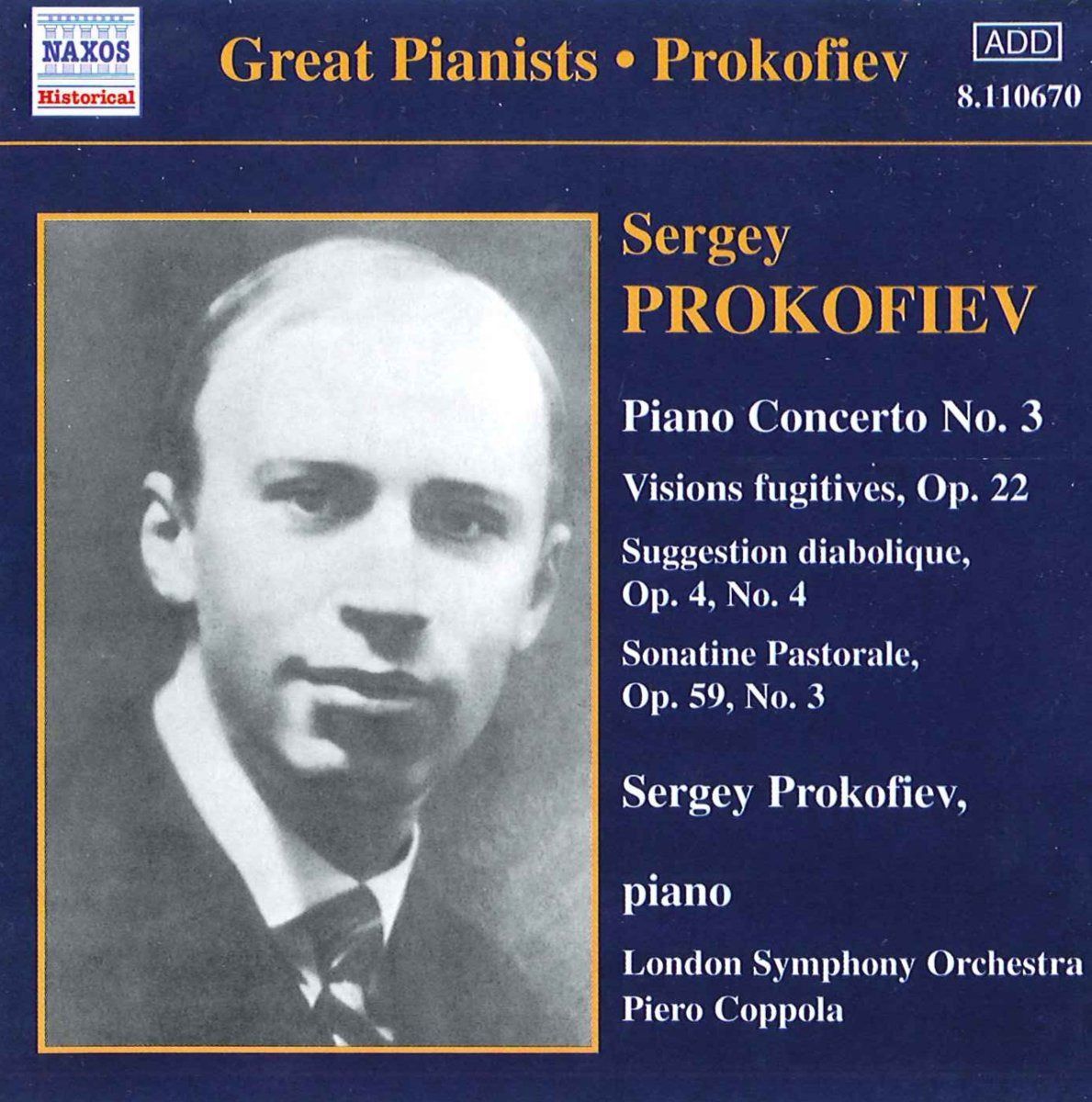 【CD】Prokofiev Plays Prokofiev