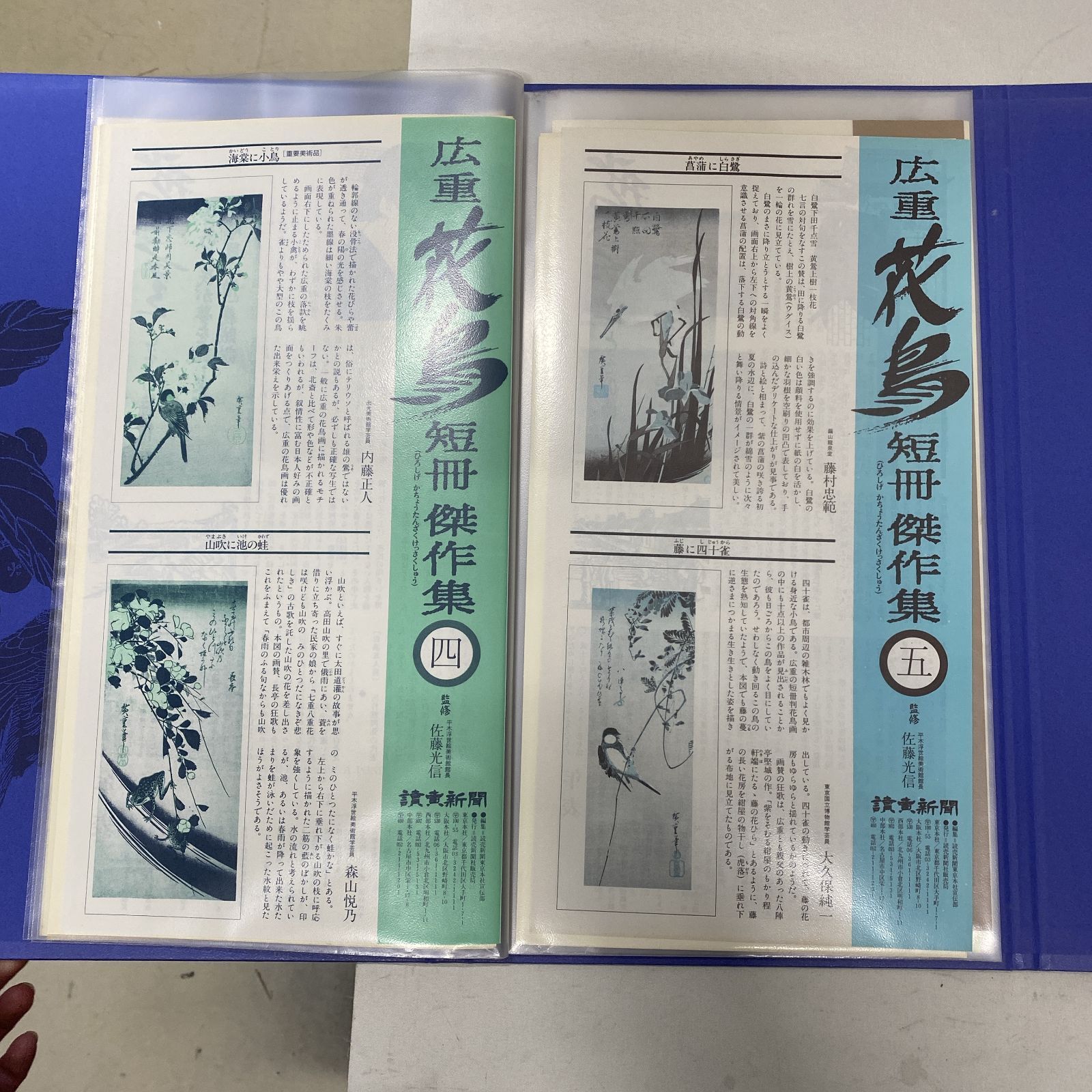 浜館68-761] 花鳥短冊傑作集 読売新聞社 歌川広重 [中古品] - メルカリ