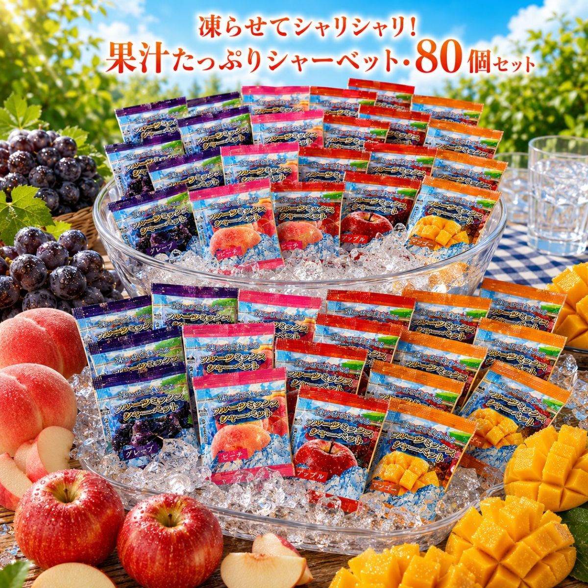 ジャンクジャーナル アソート 詰め合わせ ミックス 1.9kg以上 素材 大量 コストコ フルーツミックスシャーベット 80個 個包装 - メルカリ