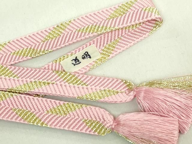 平和屋着物●極上　有職組紐道明　帯締め　笹浪組　金糸　宮内庁御用　国立博物館御用　東京芸術大学御用　逸品　DZAA12051kh6
