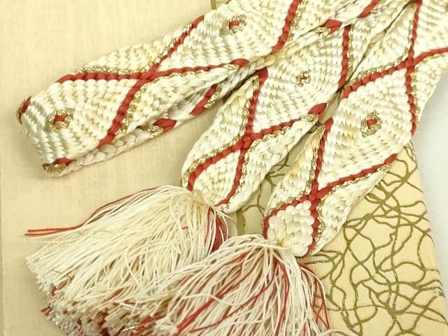 平和屋着物●極上　有職組紐道明　帯締め　唐織　金糸　宮内庁御用　国立博物館御用　東京芸術大学御用　逸品　DZAA12065kh6