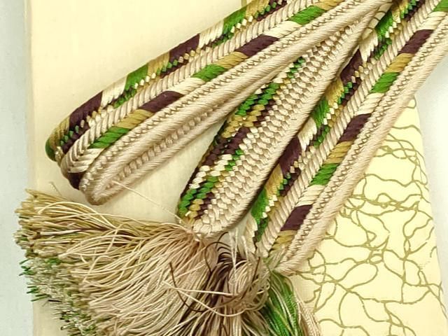 平和屋着物●極上 有職組紐道明 帯締め 畝組 宮内庁御用 国立博物館御用 東京芸術大学御用 逸品 DZAA12067kh6