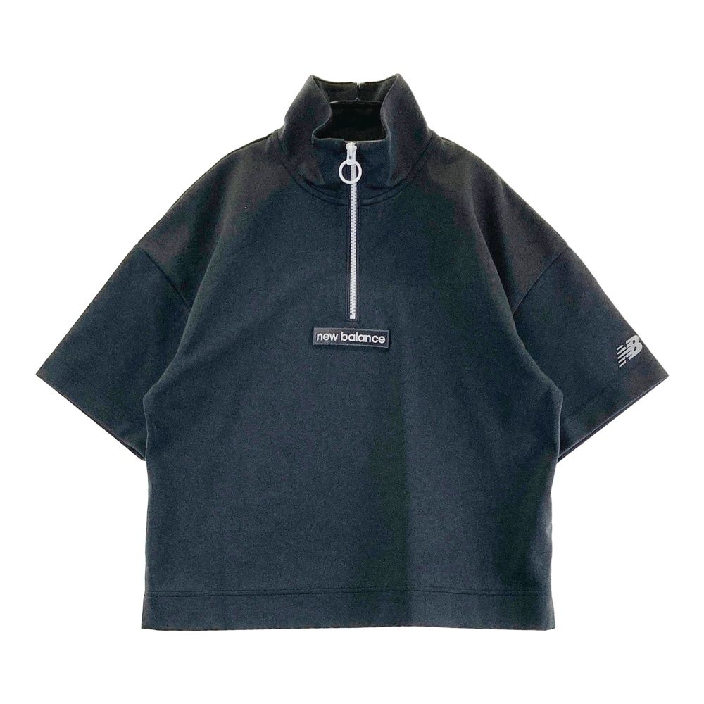 サイズ：1 NEW BALANCE GOLF ニューバランス 2024年モデル ハーフジップ 半袖 スウェット グレー系 [240101649554] ゴルフウェア レディース ストスト