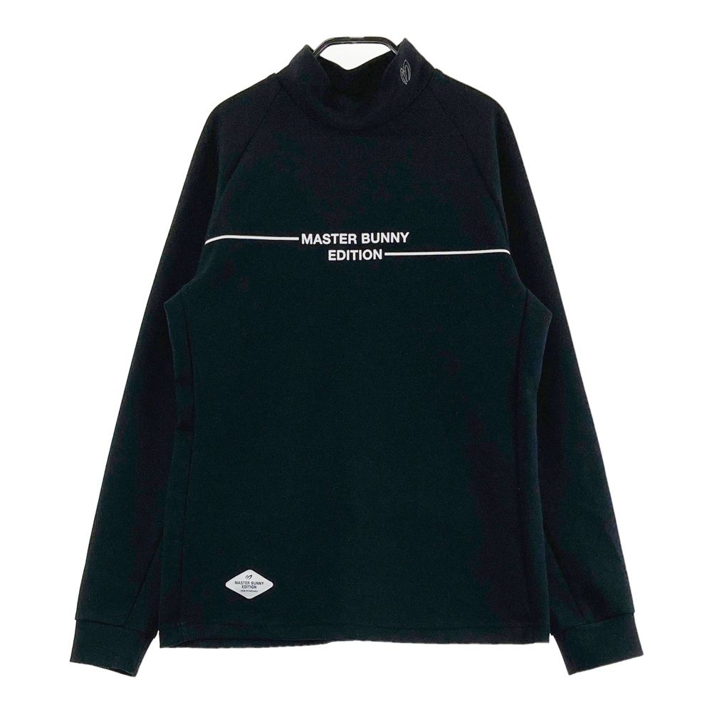 サイズ：1 MASTER BUNNY EDITION マスターバニーエディション 2025年モデル モックネック長袖Tシャツ ブラック系 [240101684791] ゴルフウェア レディース ストスト