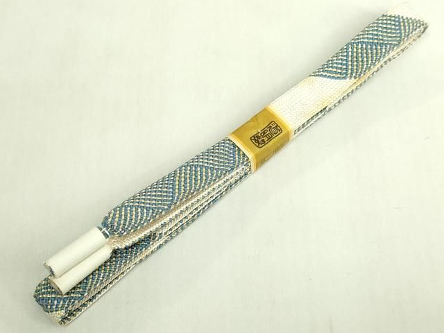 平和屋本店○極上 帯締め 有職組紐道明 宮内庁御用 亀甲組 金糸 国立 