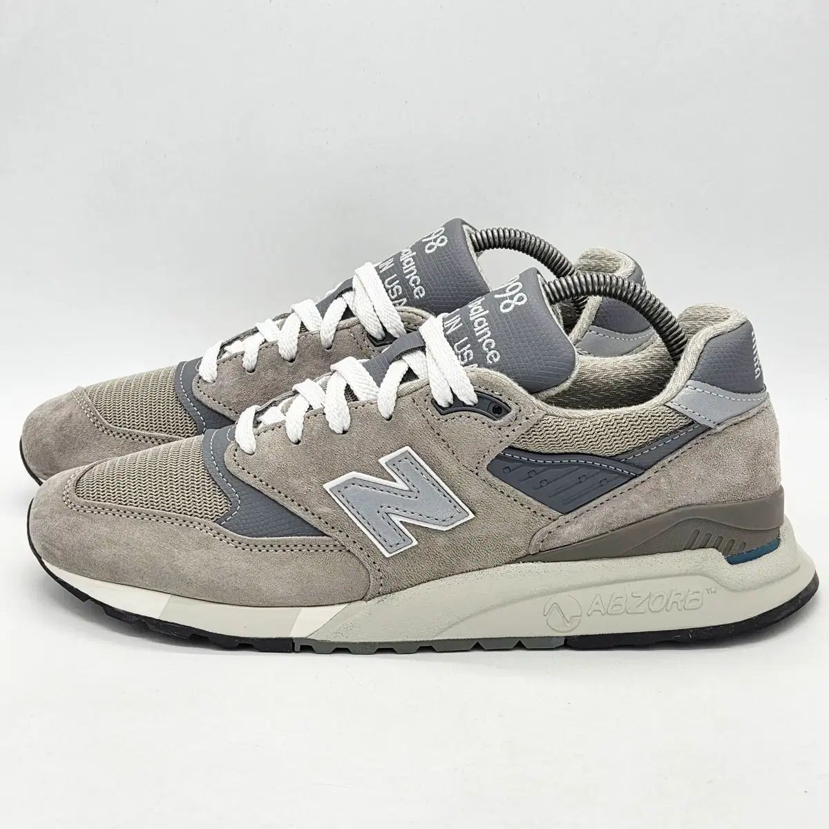 ニューバランス 998 コア メイド IN USA グレー シルバー (275 D)