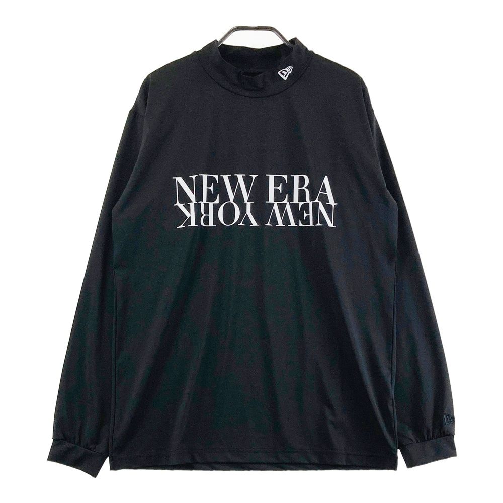 サイズ：MEDIUM NEW ERA ニューエラ 2025年モデル モックネック 長袖Tシャツ ブラック系 [240101689640] ゴルフウェア メンズ ストスト