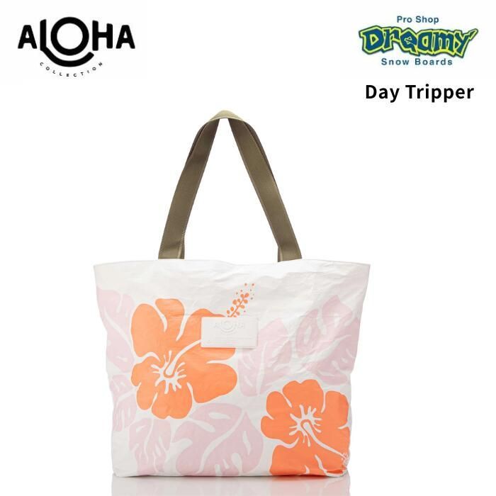 ALOHA COLLECTION アロハコレクション Day Tripper Big Island Hibiscus Dreamsicle day16744トート 軽量 防滴 ビーチ バッグ