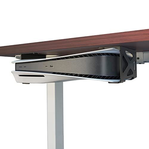 Monzlteck デスク下ホルダー PS5用 ステルスマウント プレイステーション5ディスク&デジタルエディションコンソールに対応p c81691f5