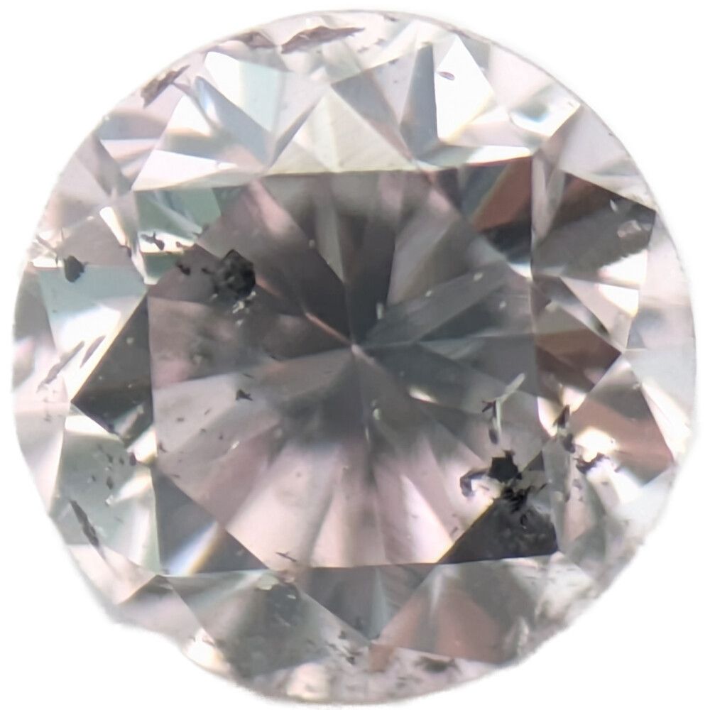 0.08ct LIGHT PURPLISH PINK ピンクダイヤモンド ルース Diamond 中央宝石研究所ソーティング付き 【S】【メンズ・レディース】★■612526【中古】
