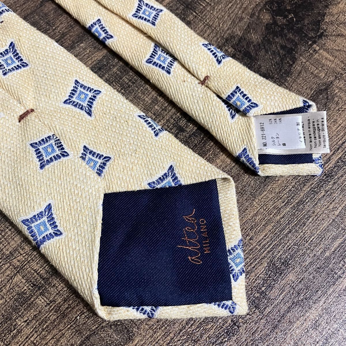 Altea milano アルテア シルクレーヨンリネン ジャガード 小紋 春夏用 