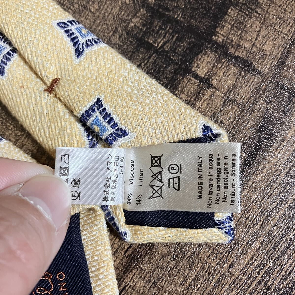 Altea milano アルテア シルクレーヨンリネン ジャガード 小紋 春夏用 