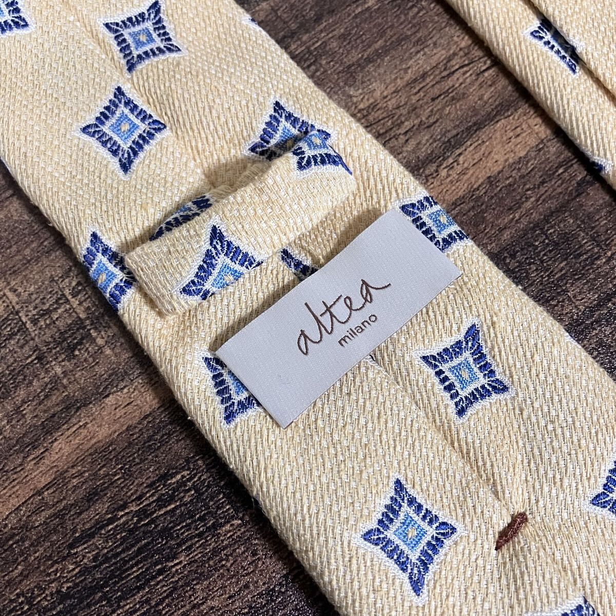 Altea milano アルテア シルクレーヨンリネン ジャガード 小紋 春夏用 