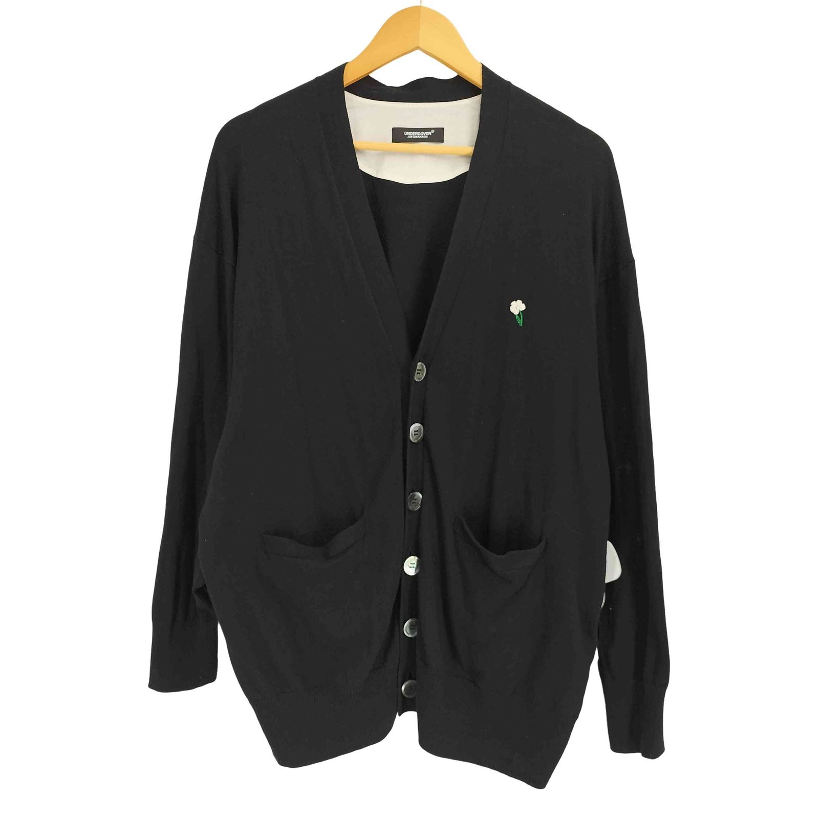 アンダーカバー UNDER COVER JUN TAKAHASHI 25SS Lost Cloud Co/Ca袖JQ&パッチニットカーディガン メンズ JPN：2