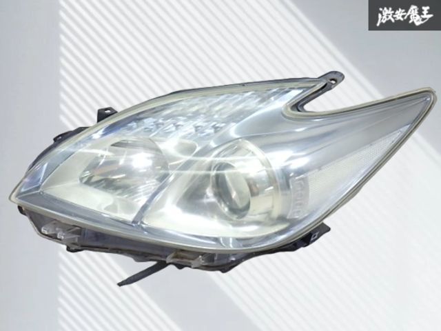トヨタ 純正 ZVW30 30 プリウス ハロゲン ヘッドライト ヘッドランプ レンズ 左 左側 助手席側 印字 ホ KOITO 47-29 即納 棚