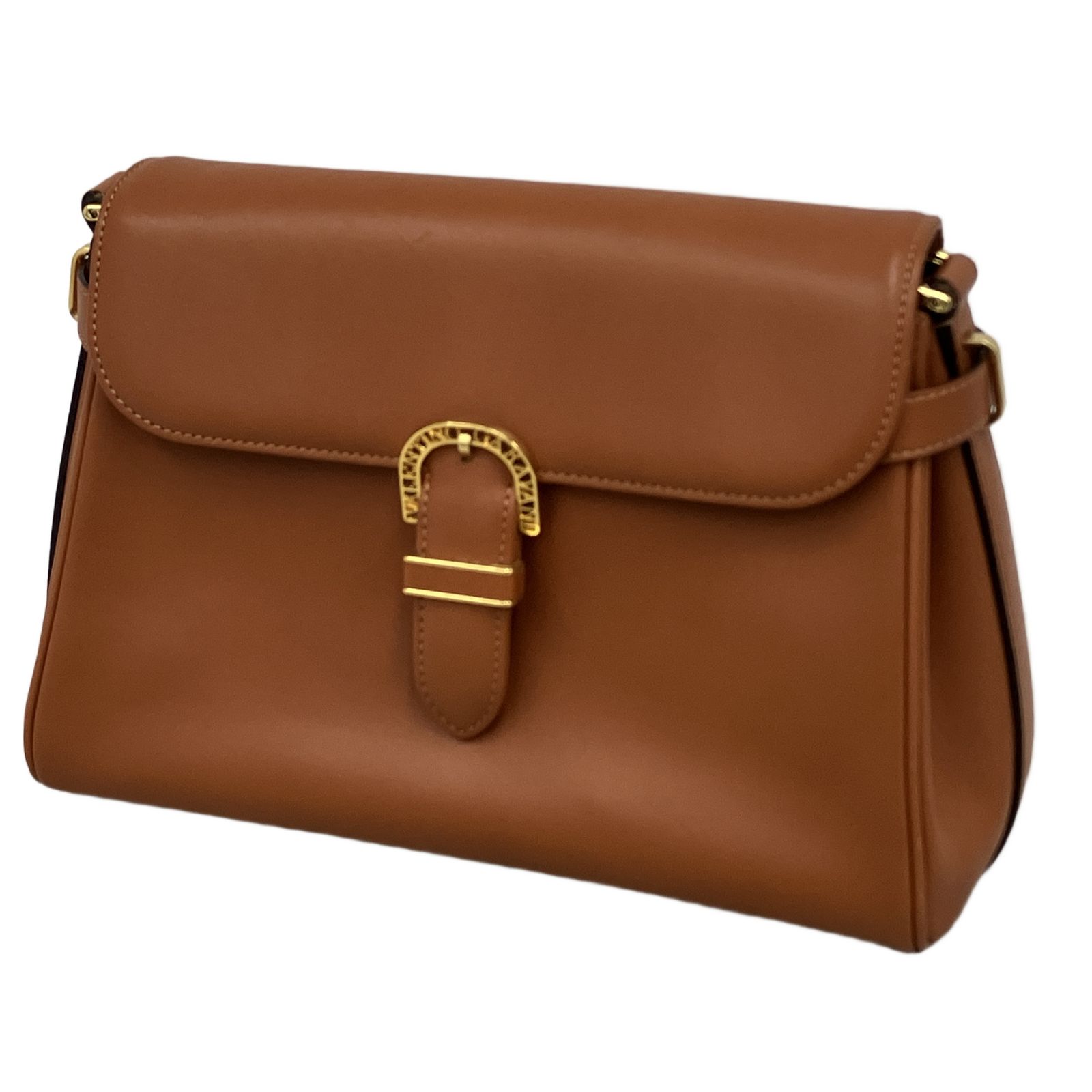 VALENTINO GARAVANI ヴァレンティノ ガラヴァーニ ショルダーバッグ レザー 革 ブラウン アパレル 中古 M11151753