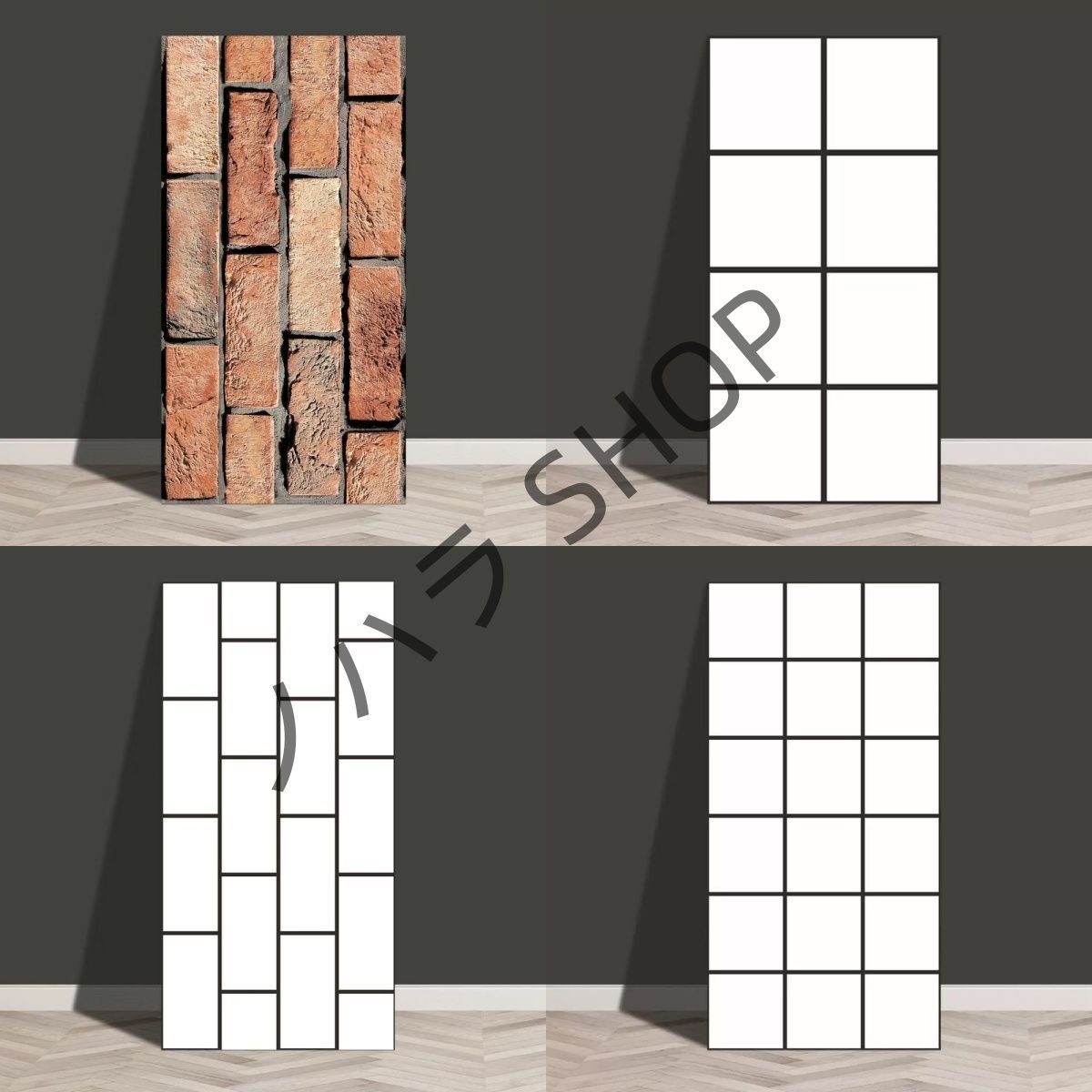 50枚 30*60cm 壁紙 3D DIY シール 自接着 防水 防汚 防カビ 耐熱タイル貼りシール キッチン、リビングルーム、寝室、多機能使用#色選択が可能 #B006