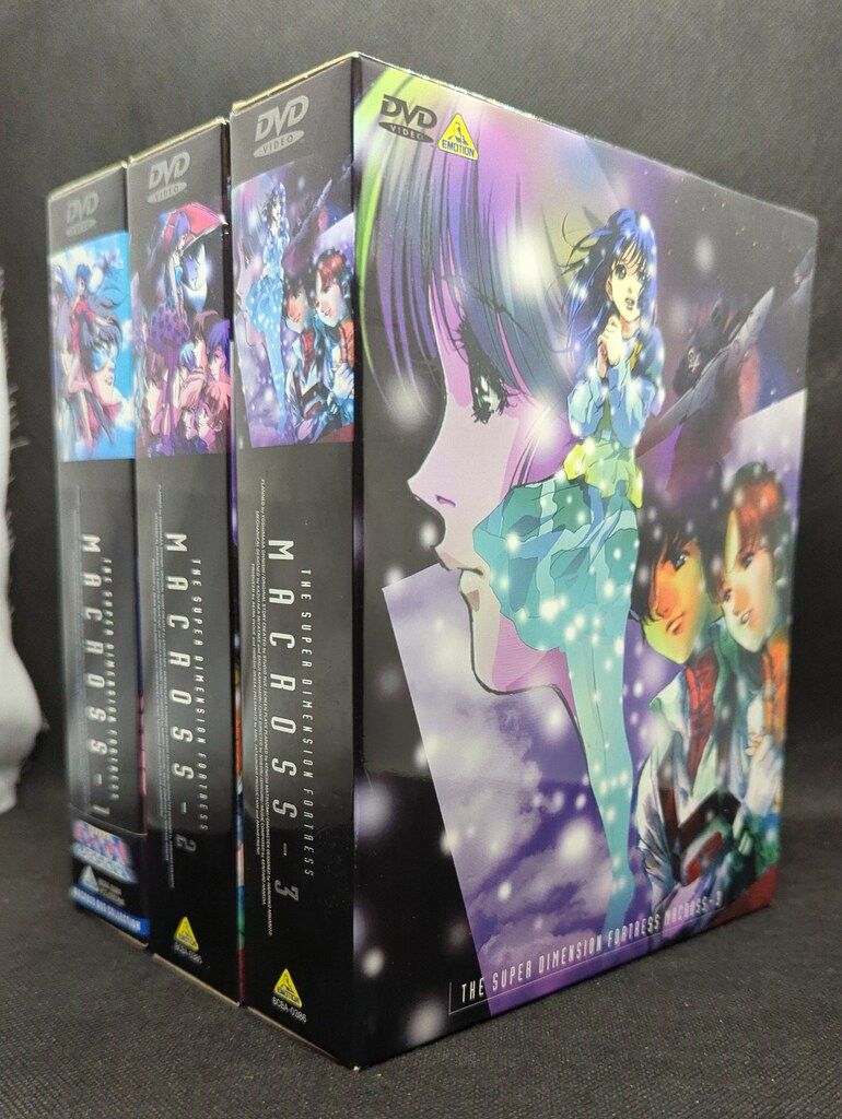 アニメDVD 超時空要塞マクロス 全3BOX セット　※タバコ臭あり