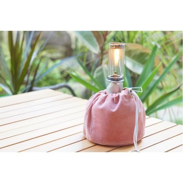 本革 OD缶（ガス缶）カバー KINCHAKU（きんちゃく）ピンク 日本製 キャンプ道具