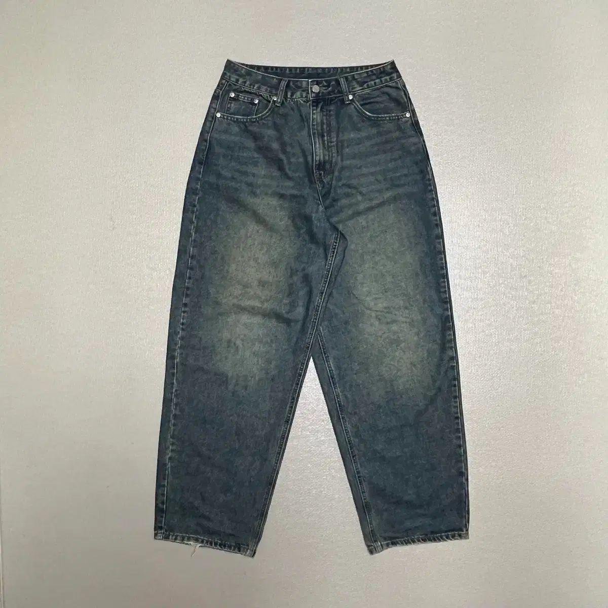 1993スタジオ ヴィンテージ ワイド バルーン デニムパンツ ブルー M