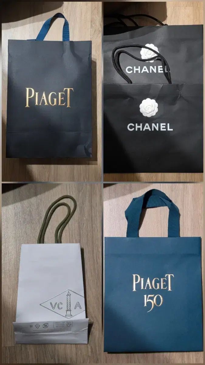 シャネル, ピアジェ, ディオール, ヴァンクリーフなどのブランドの、お買い物バッグ、ボックスのまとめ出品