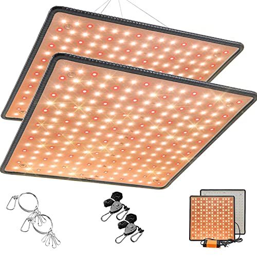 植物育成ライト400W相当 225個 3500k 2835 SMD ライトチップ フルスペクトル 光補足 日照不足解消 省エネ 長寿命 家庭菜園 野菜工場 多肉植物育成 観葉植物 野菜 水耕 農業・園芸用 (2個セット)as 9c61fcba